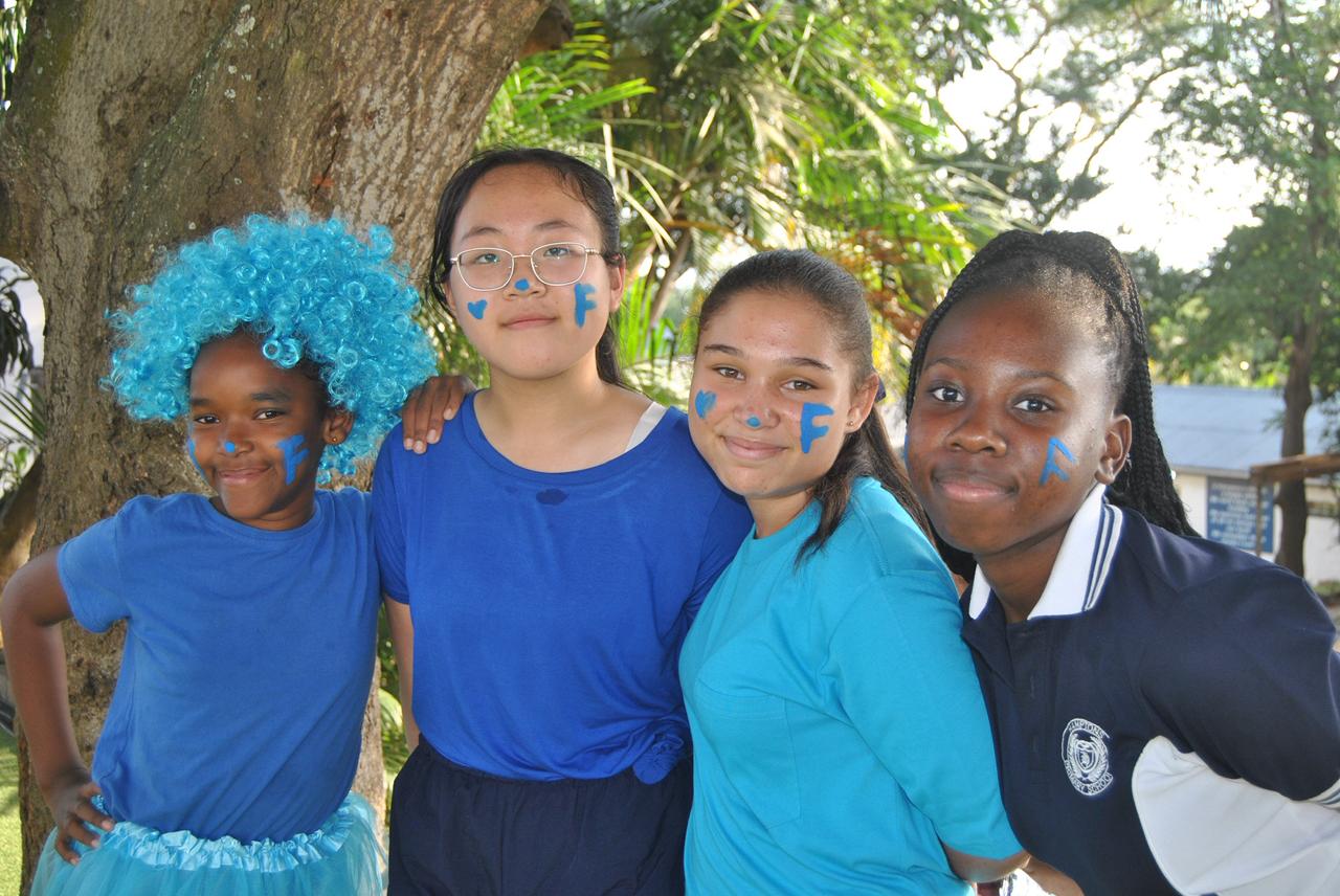 Hamptons pupils celebrating spirit day