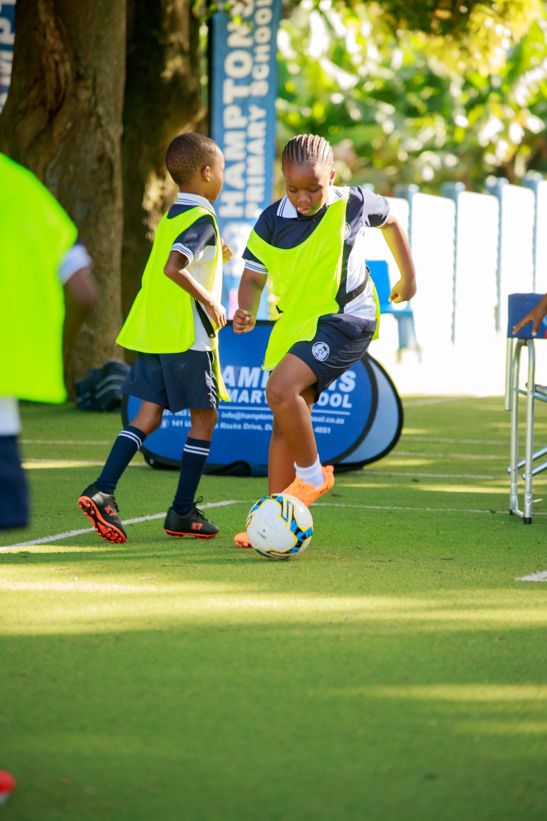 Soccer training at Hamptons